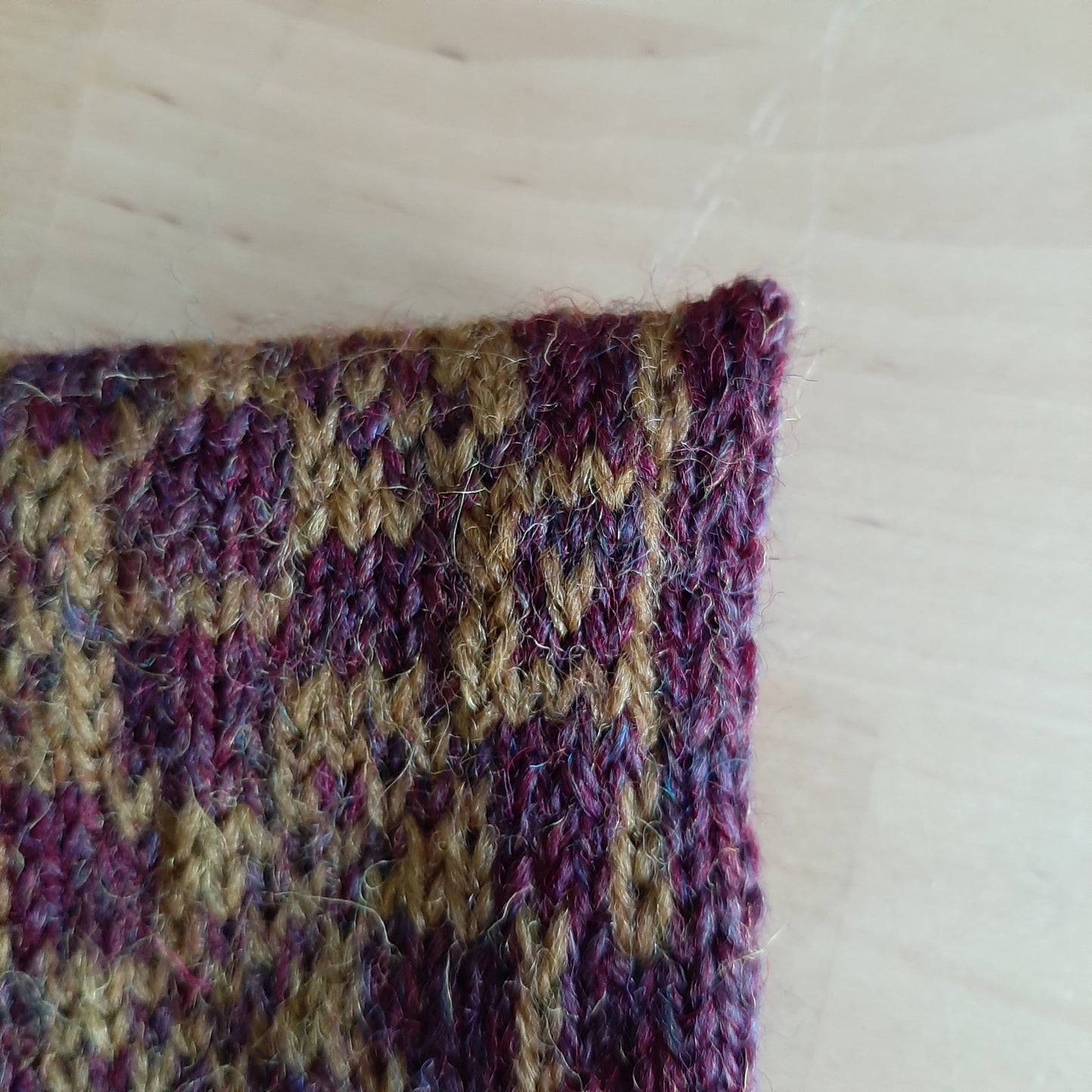 Burgundy Gold Neck Warmer Cowl
