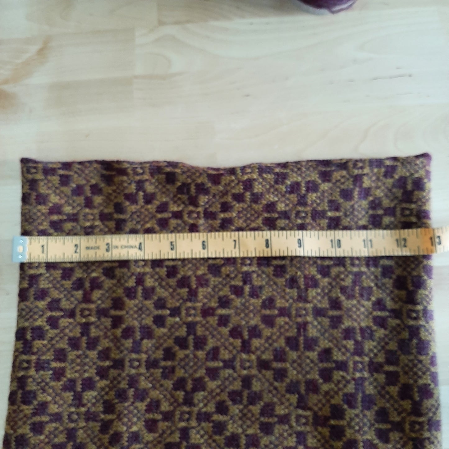 Burgundy Gold Neck Warmer Cowl