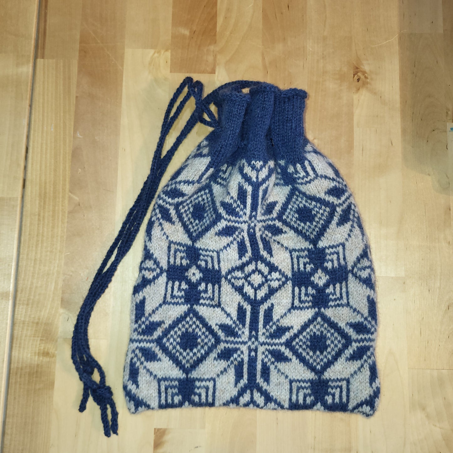 Sack Bag Shoulder Length Blue