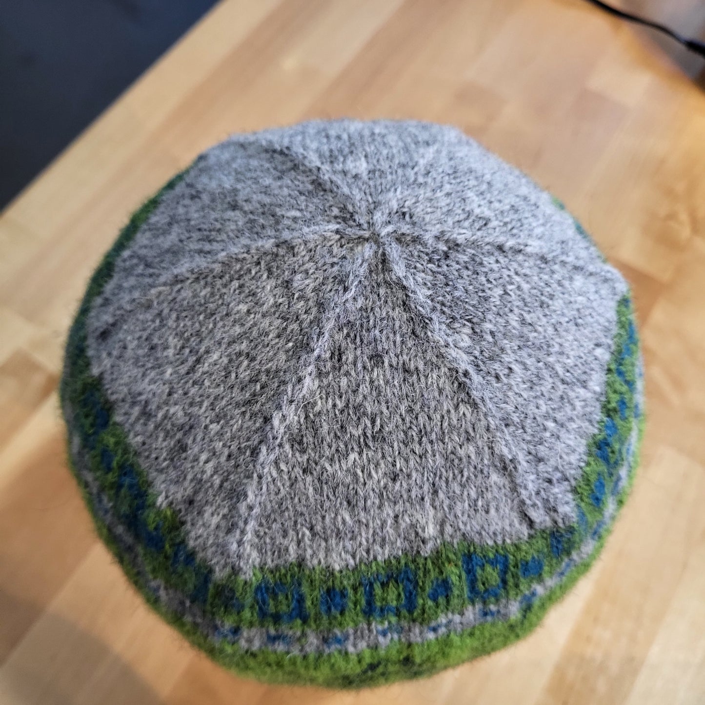 Men's Shetland Wool Beanie - Greener Pastures