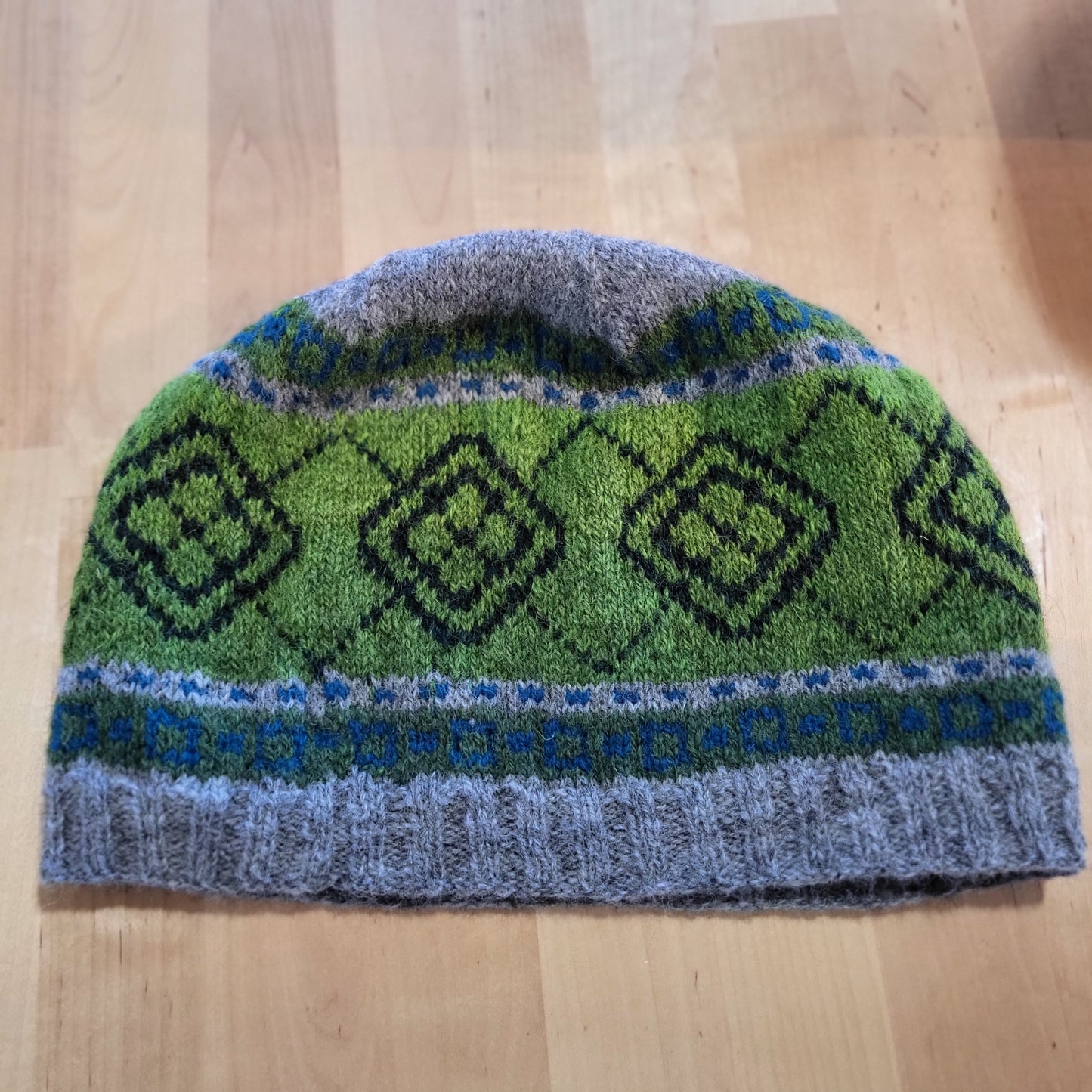 Men's Shetland Wool Beanie - Greener Pastures