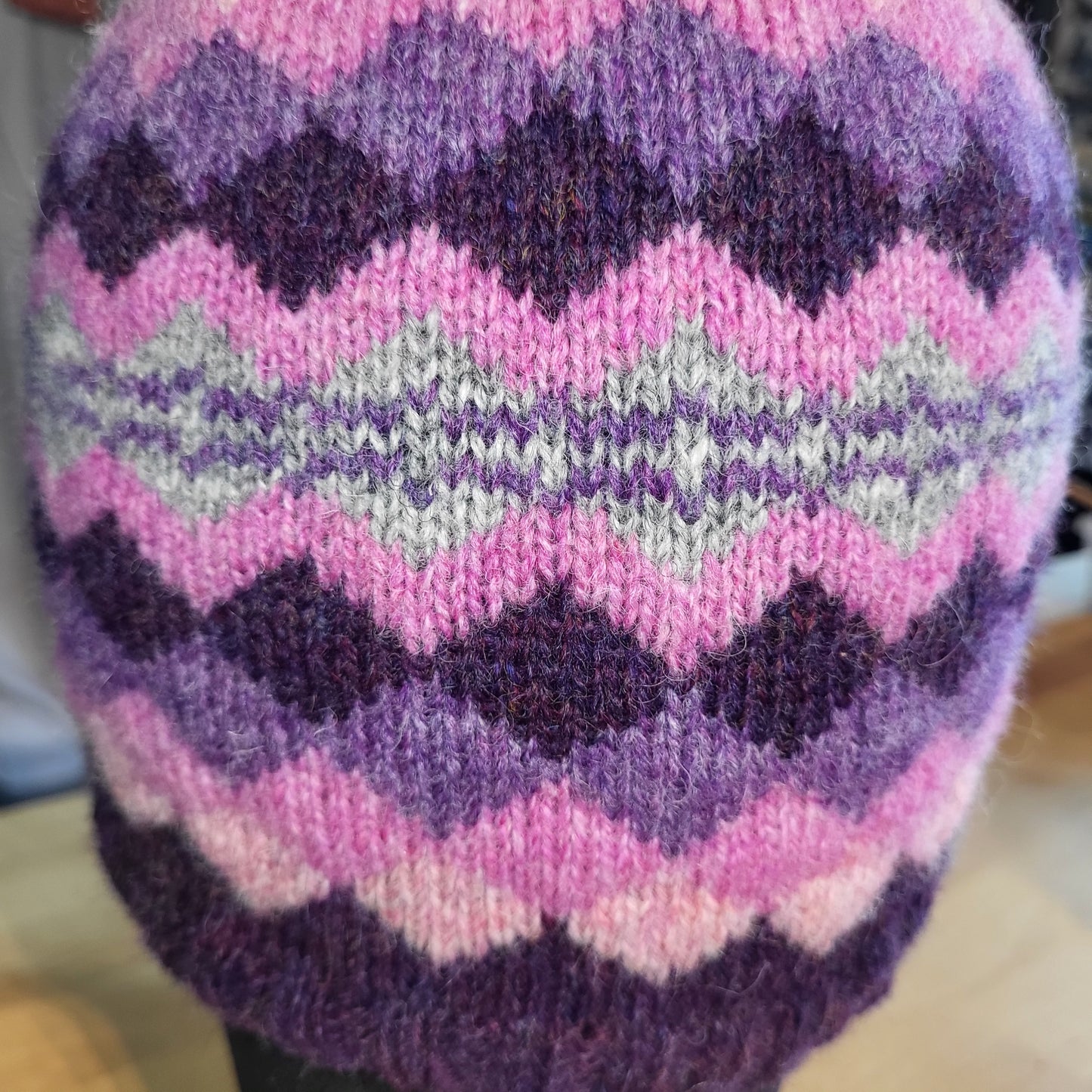 Pink Diamonds Wool Beanie