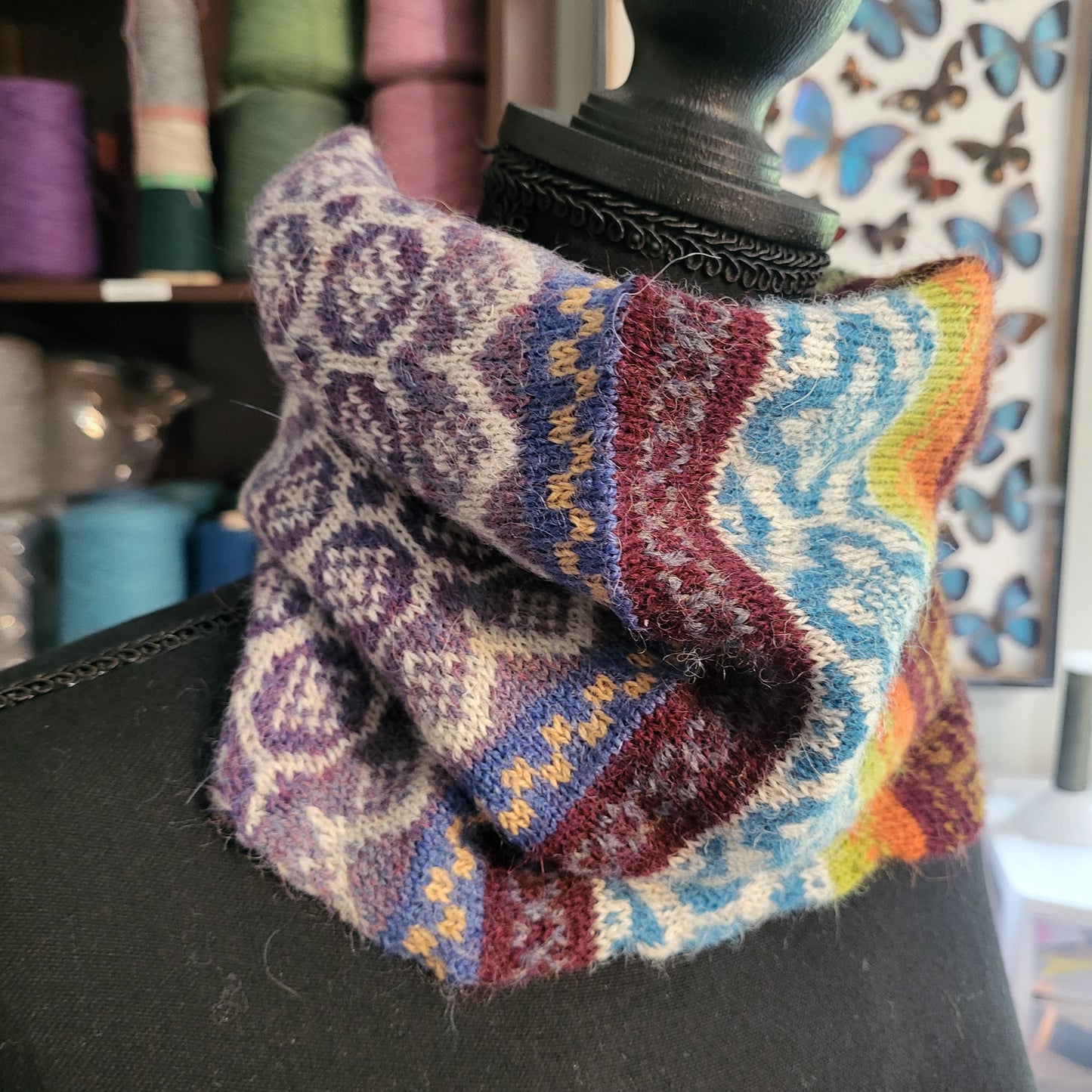 Colorful Cozy Neck Warmer Cowl