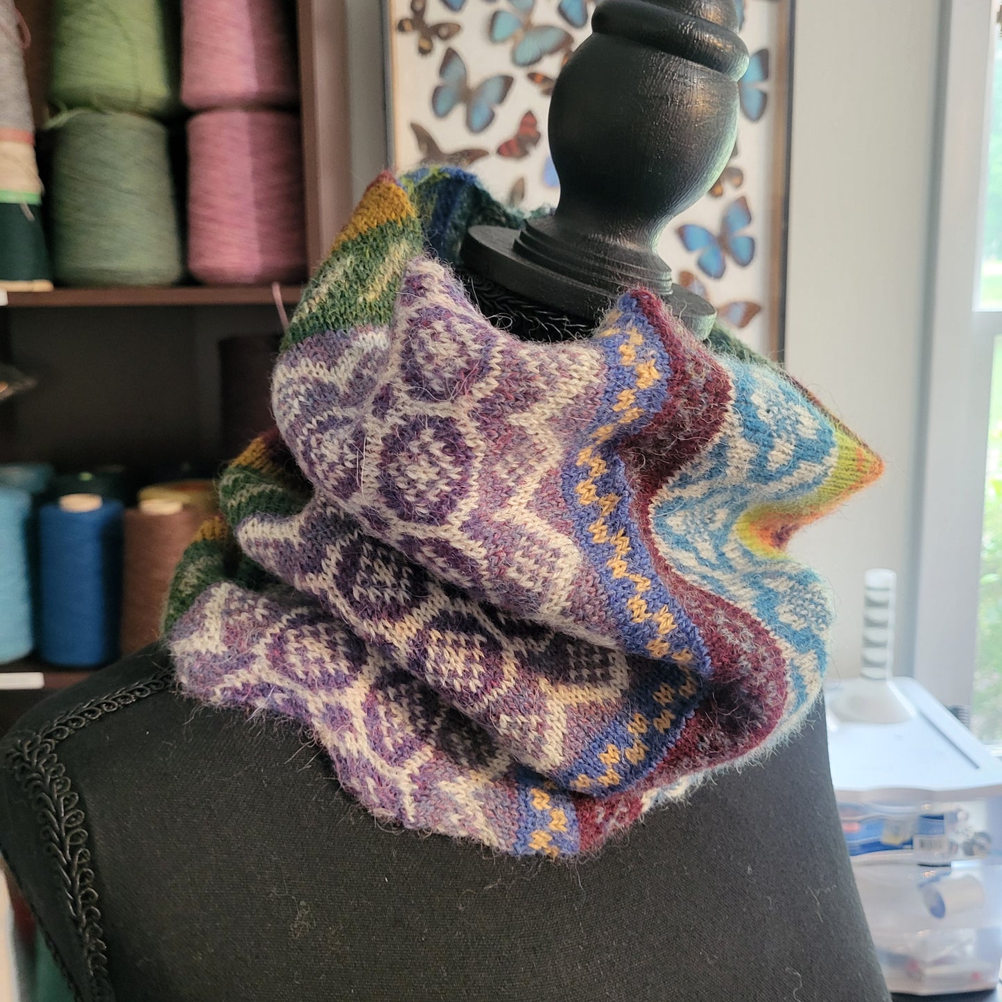 Colorful Cozy Neck Warmer Cowl