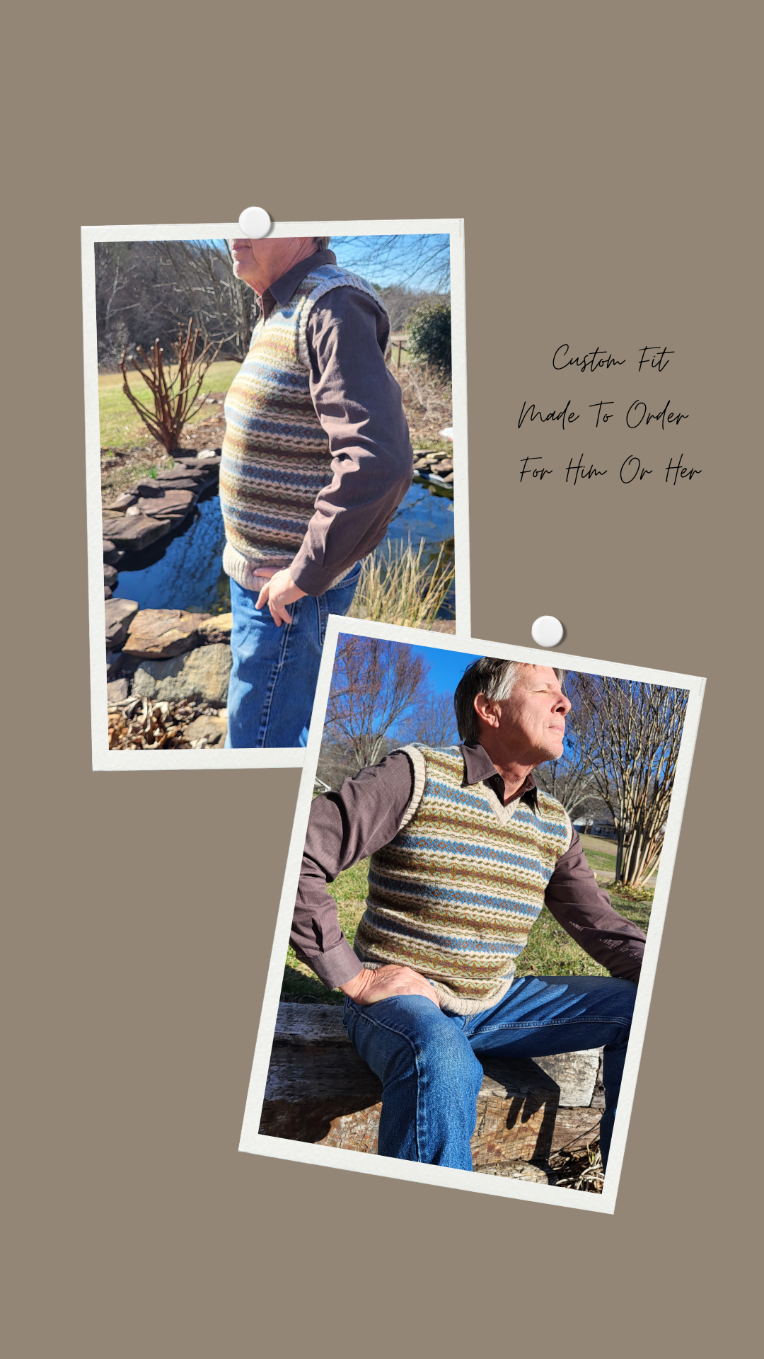 Bespoke Traditional Fair Isle Sweater Vest