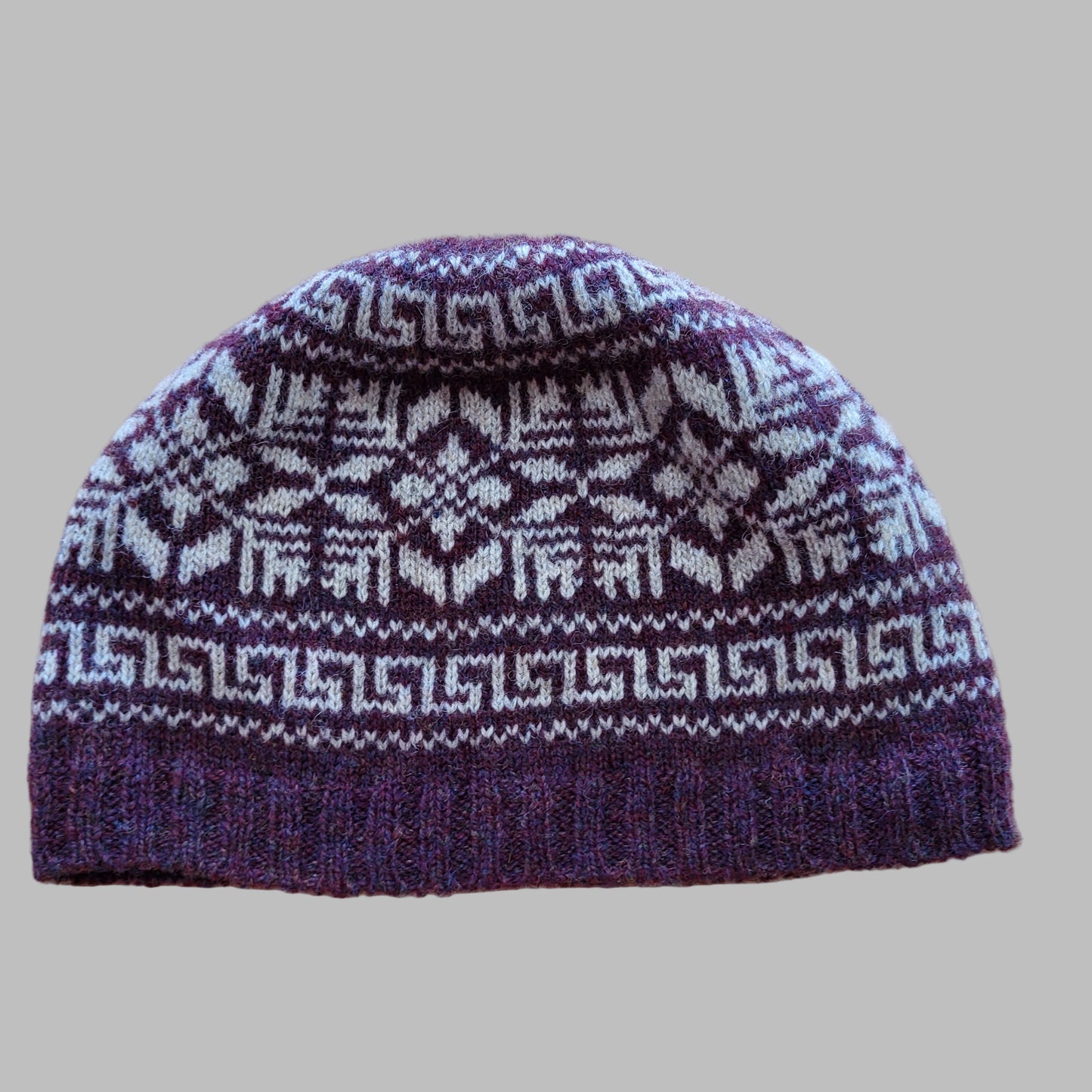 a fair isle beanie