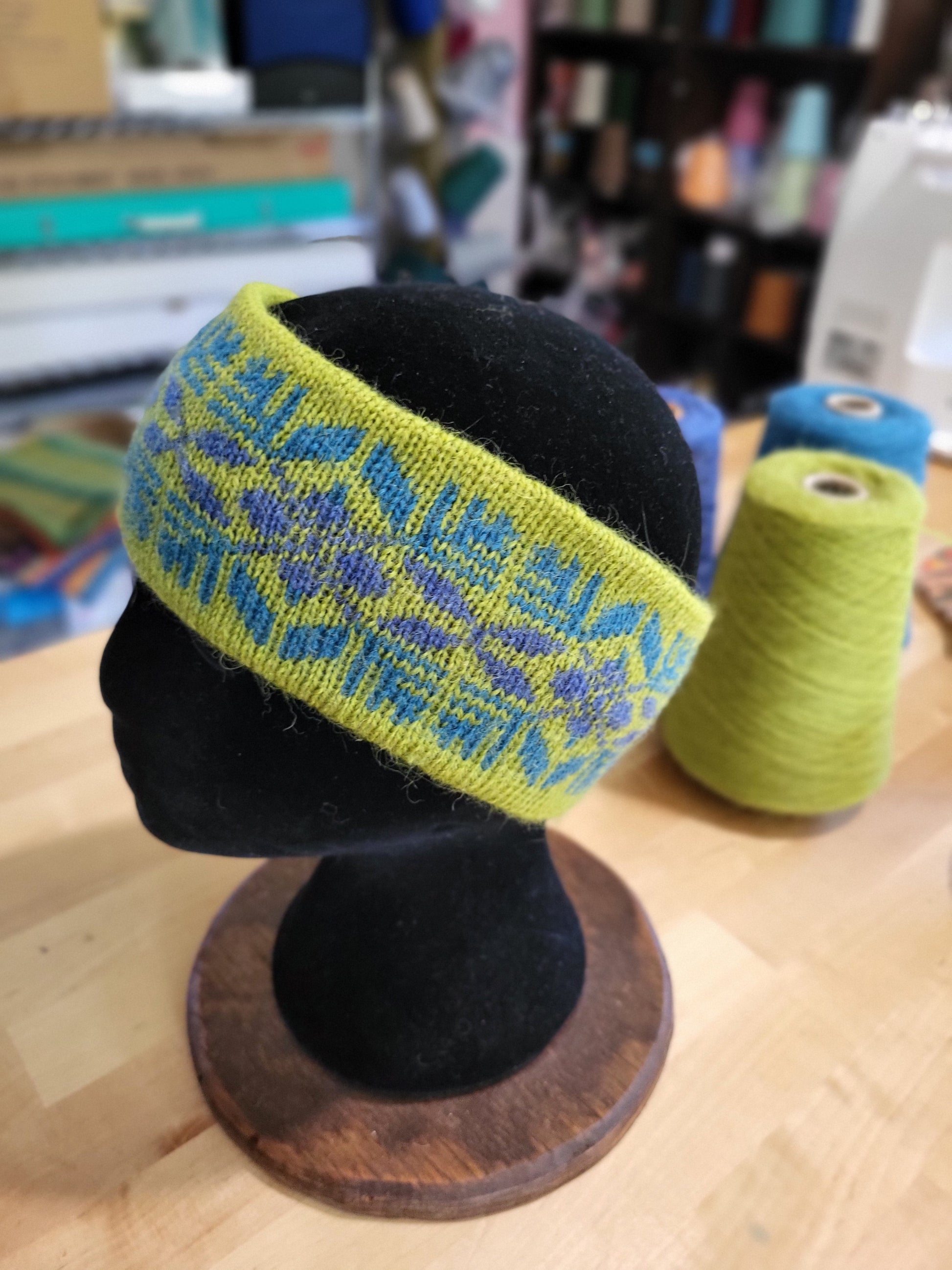 knit fair isle ear warmer headband