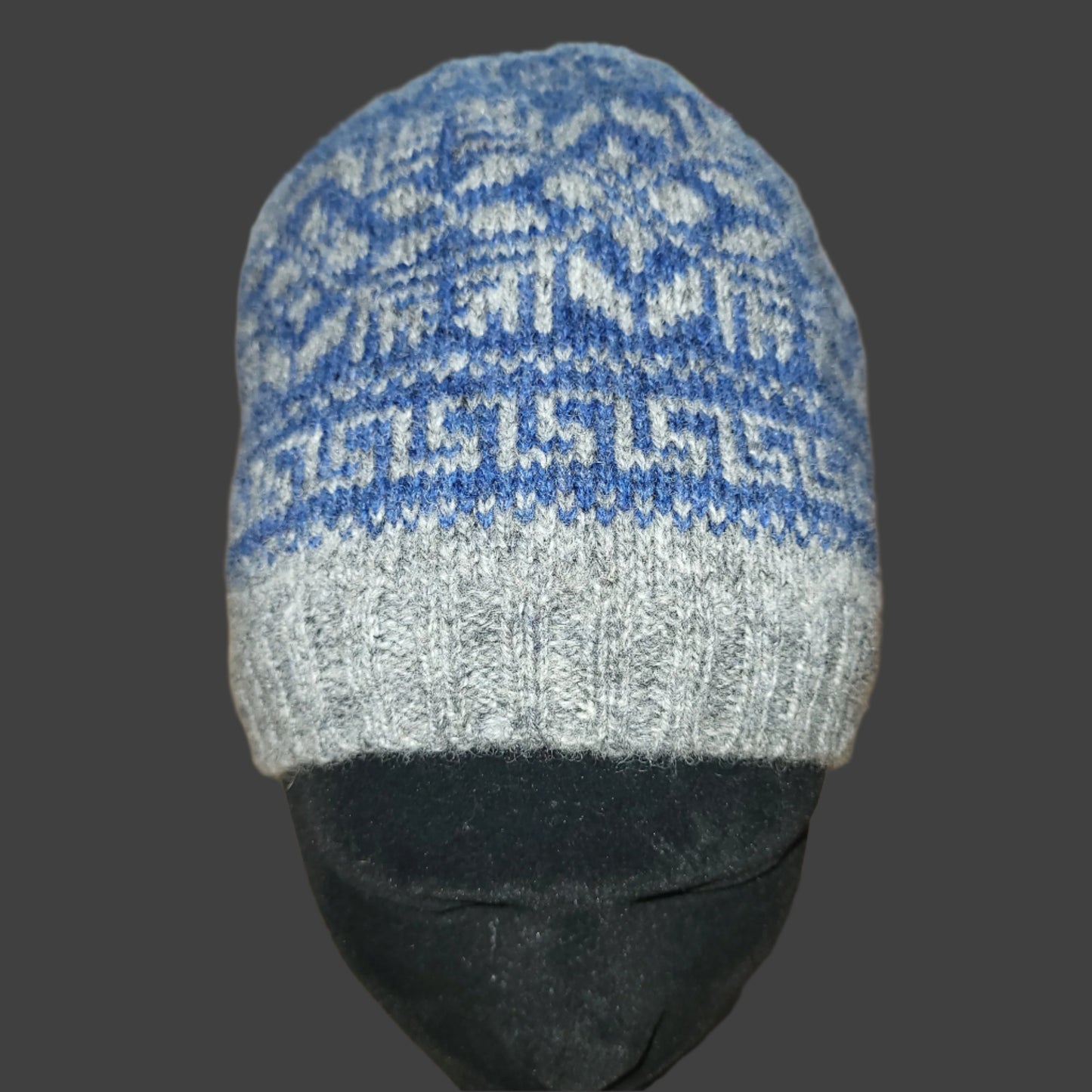 Wool Snowflake Fair Isle Beanie