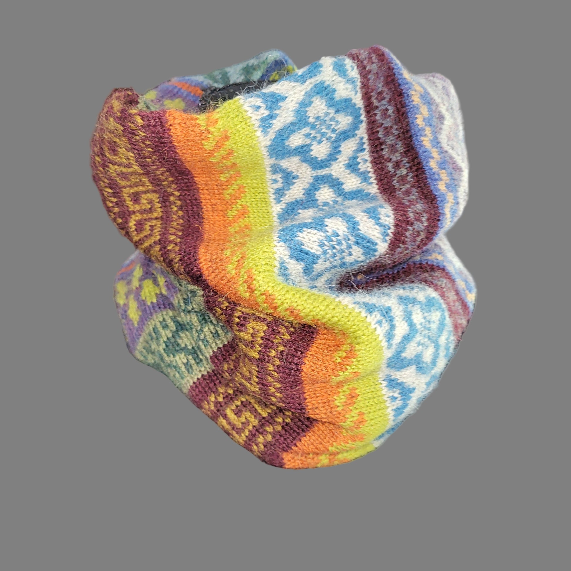 colorful neck cowl infinity scarf