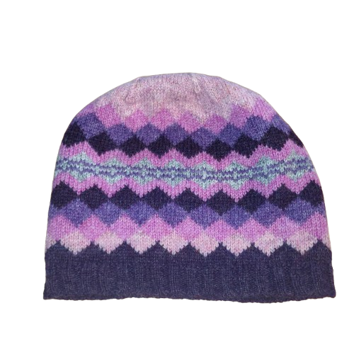 Pink Diamonds Wool Beanie