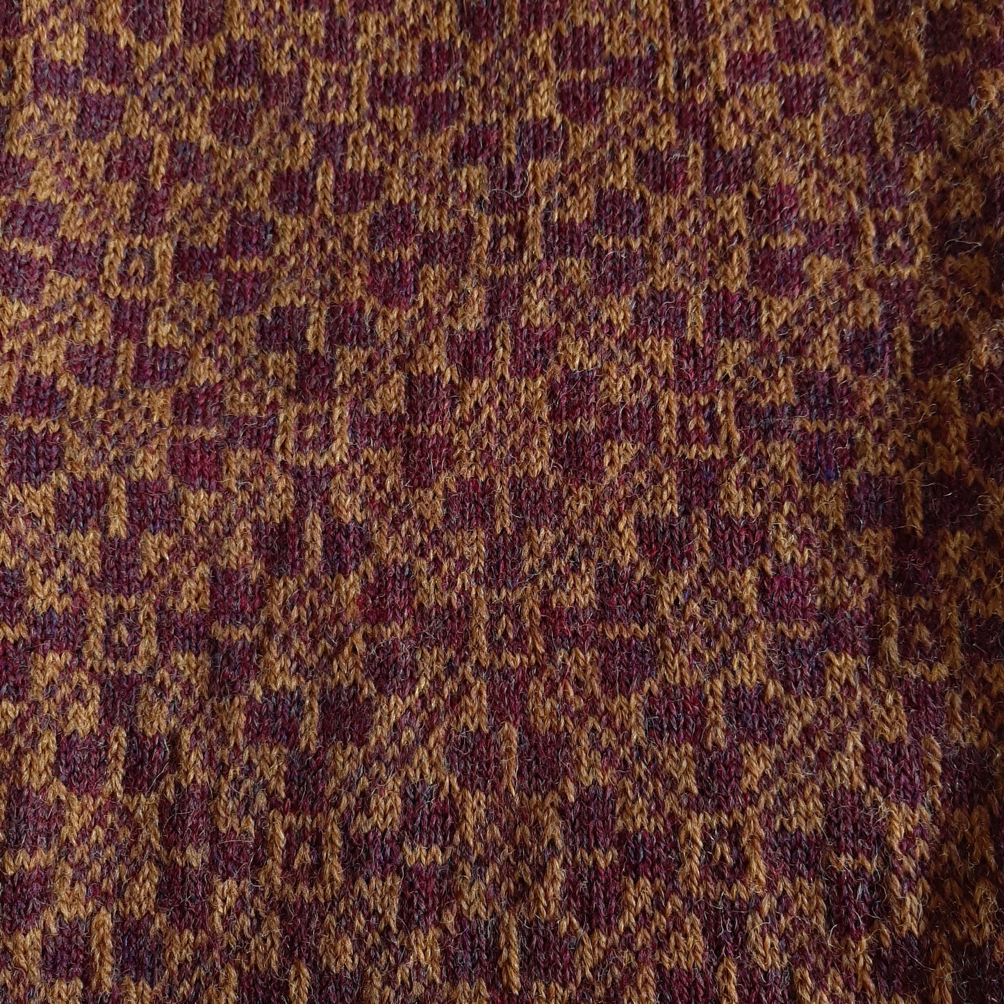Burgundy Gold Neck Warmer Cowl