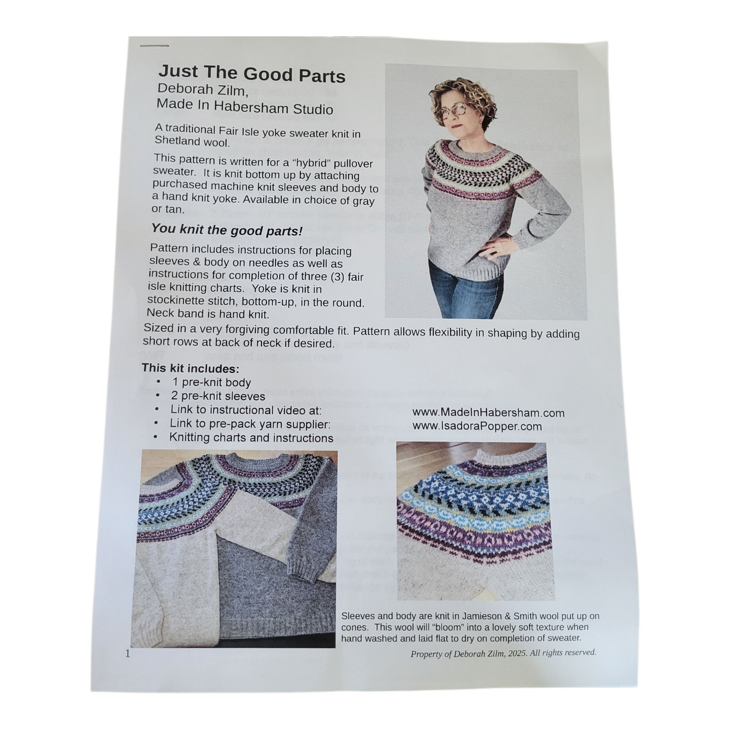Just The Good Parts Pre-Knit Kit