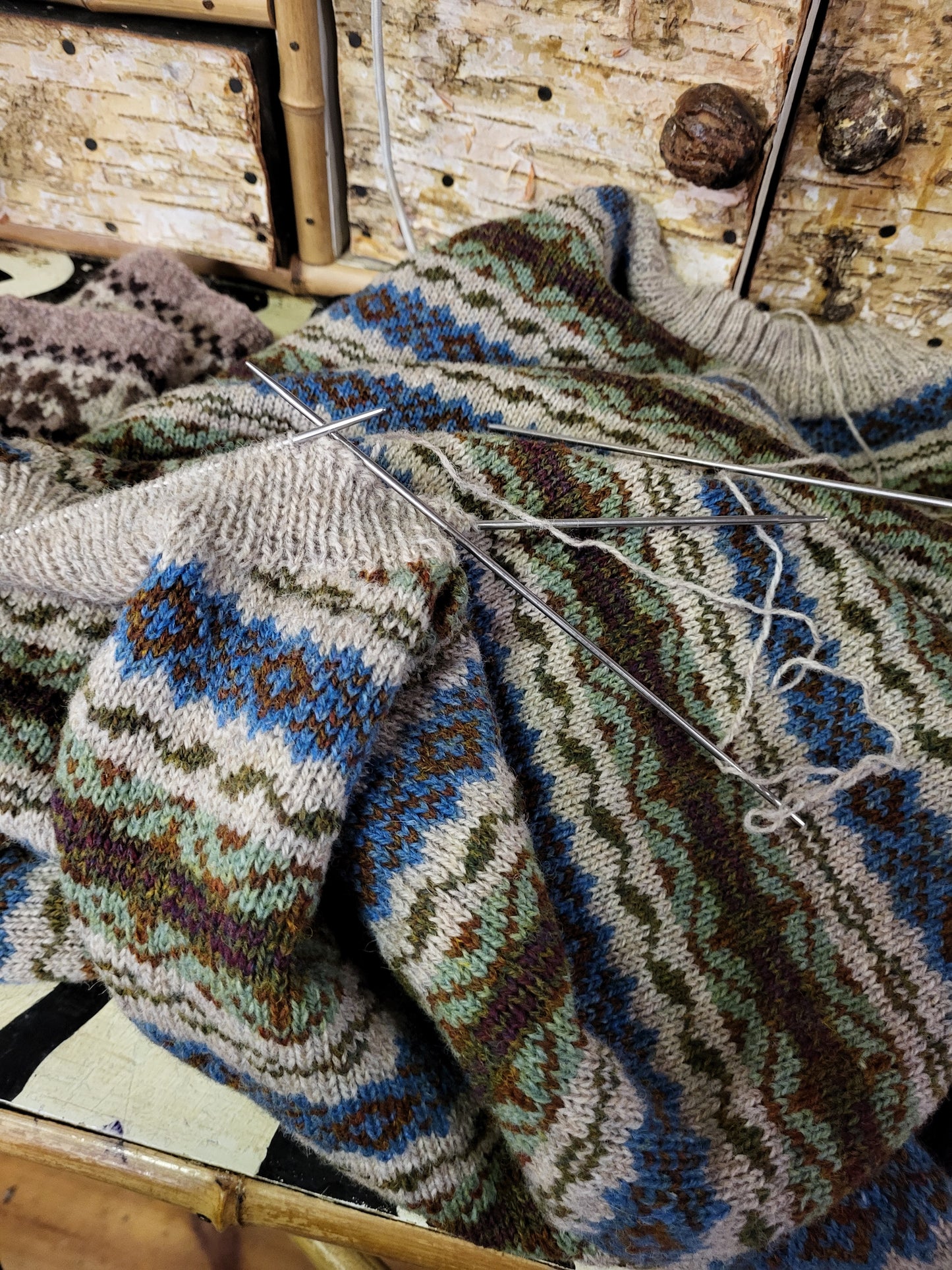 Fair Isle Wool Jumper Women's Medium
