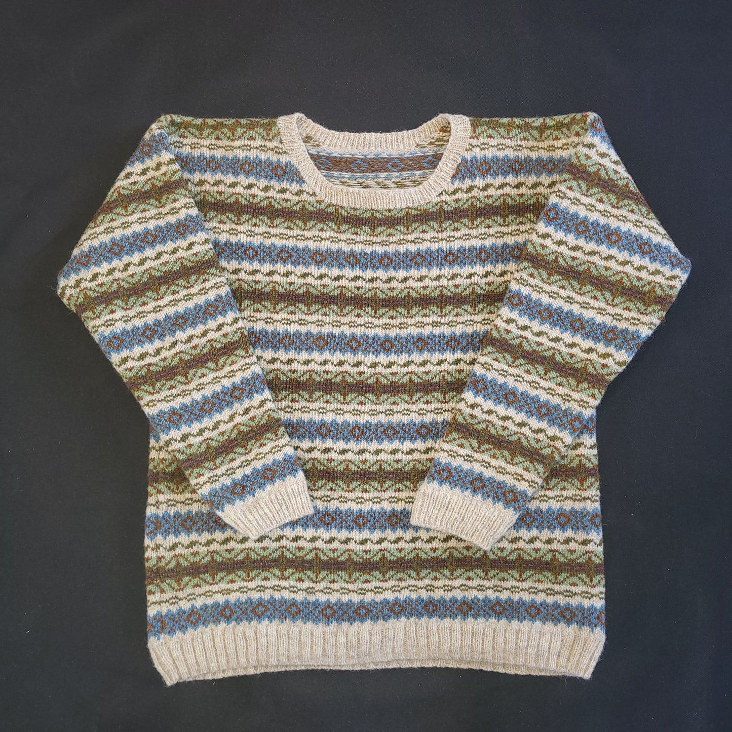 Fair Isle Wool Jumper Women's Medium