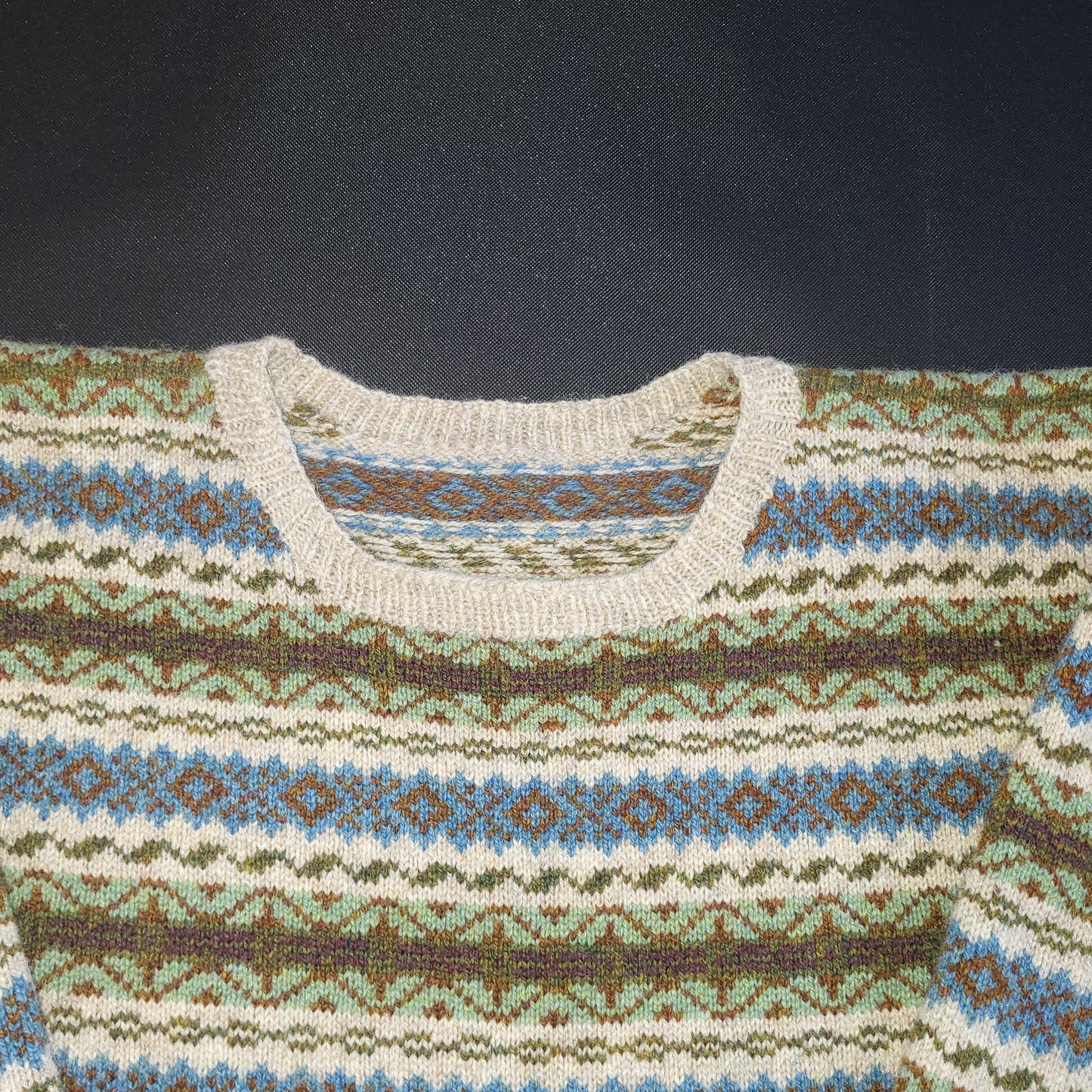 Fair Isle Wool Jumper Women's Medium