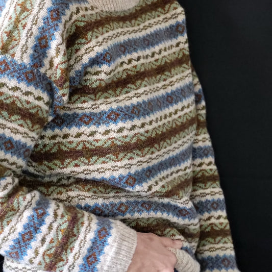 Fair Isle Wool Jumper Women's Medium