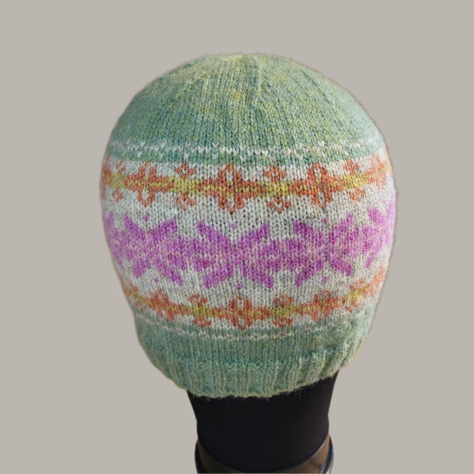 pretty handmade knit beanie