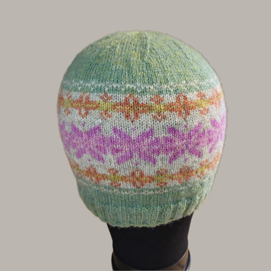 pretty handmade knit beanie