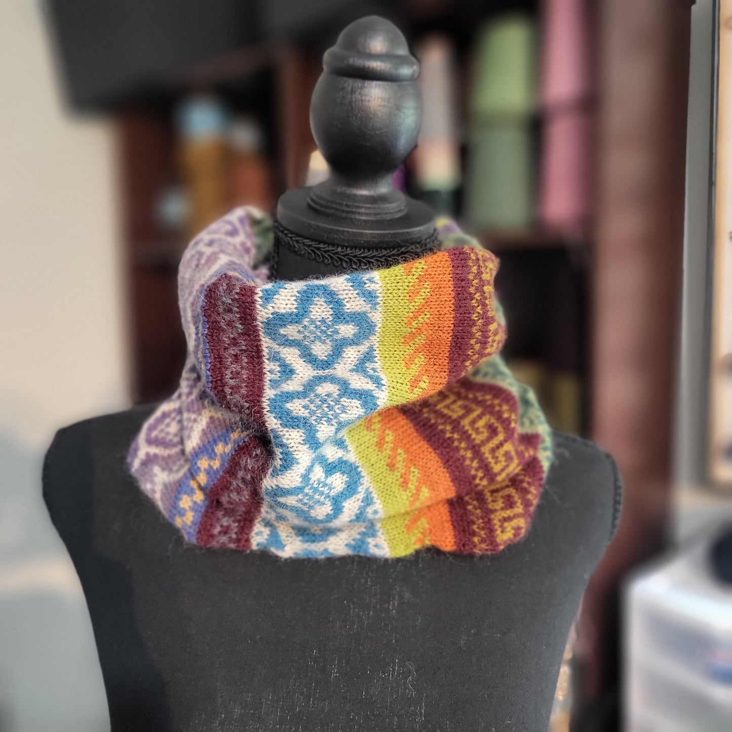 Colorful Cozy Neck Warmer Cowl