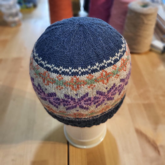 colorful fair isle beanie