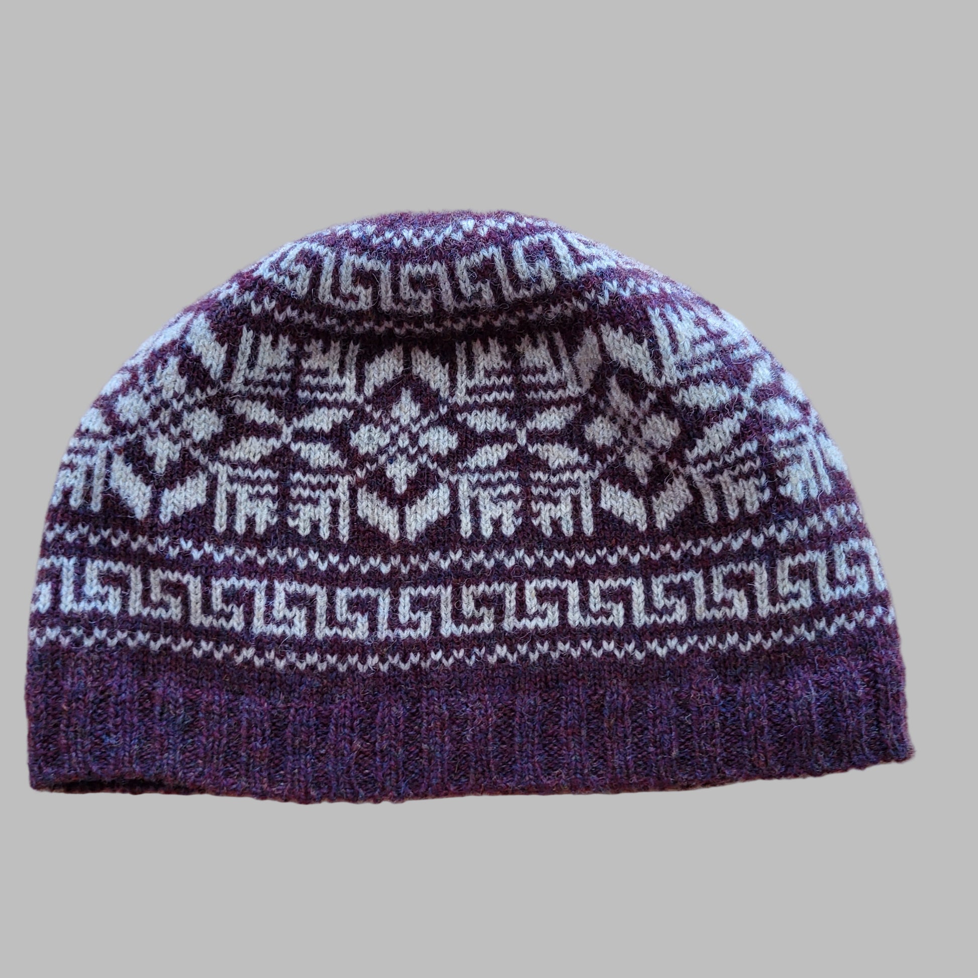 a fair isle beanie