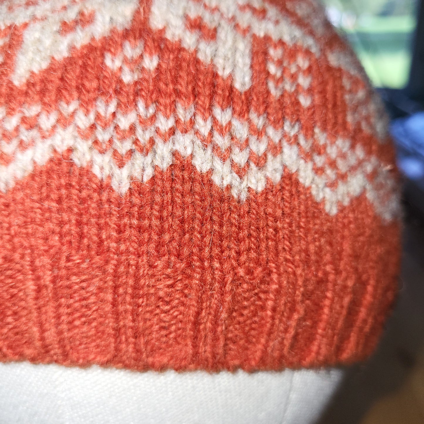Fair Isle Knit Wool Beanie