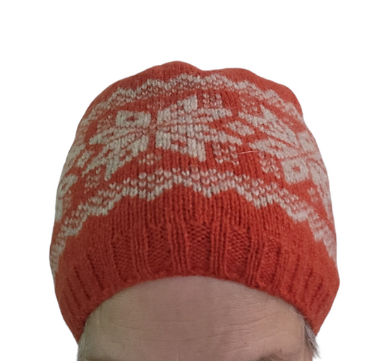 Fair Isle Knit Wool Beanie